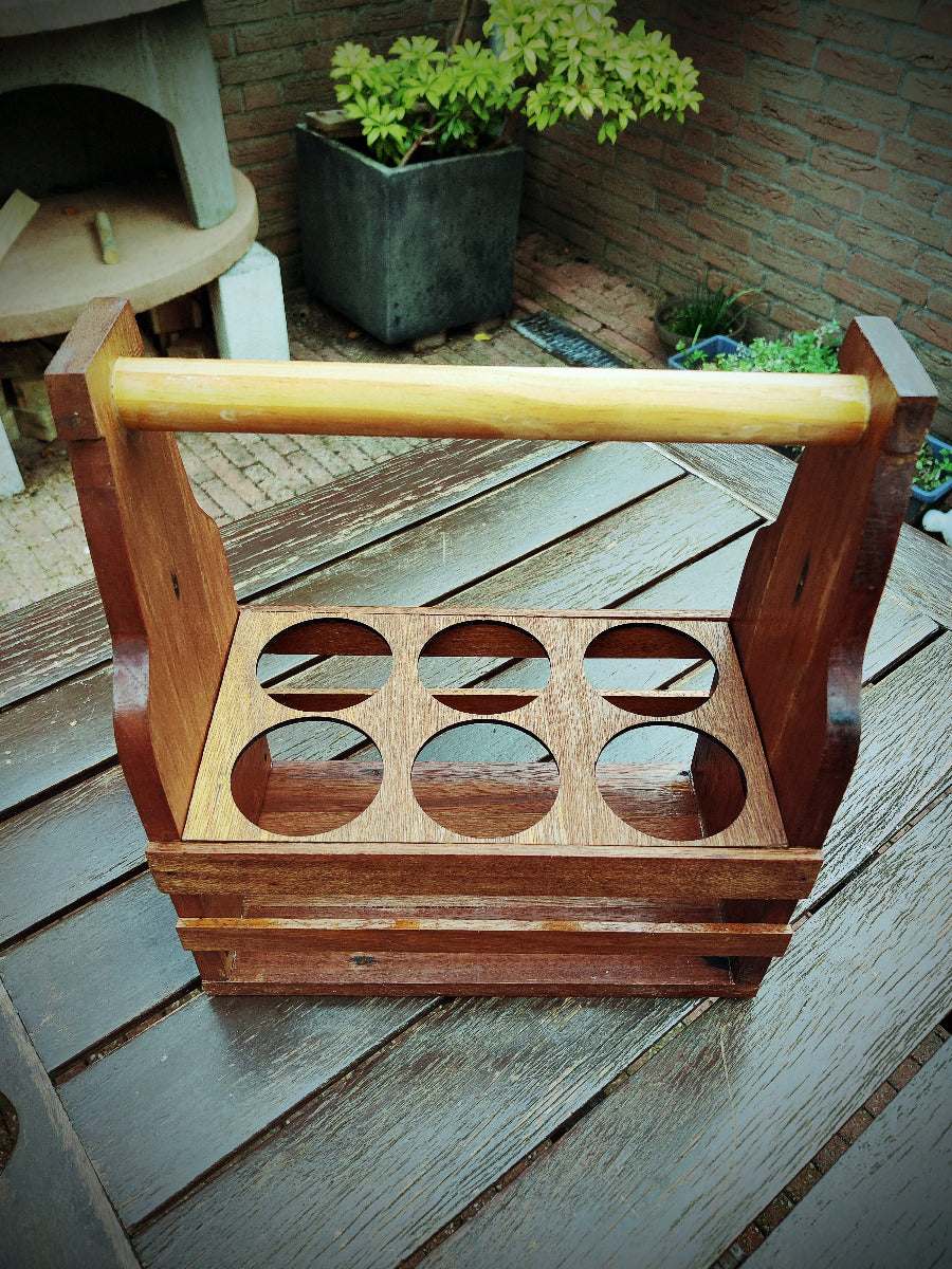 Springbok Beer caddy - Springbok and "Die Stem" , repurposed wood.