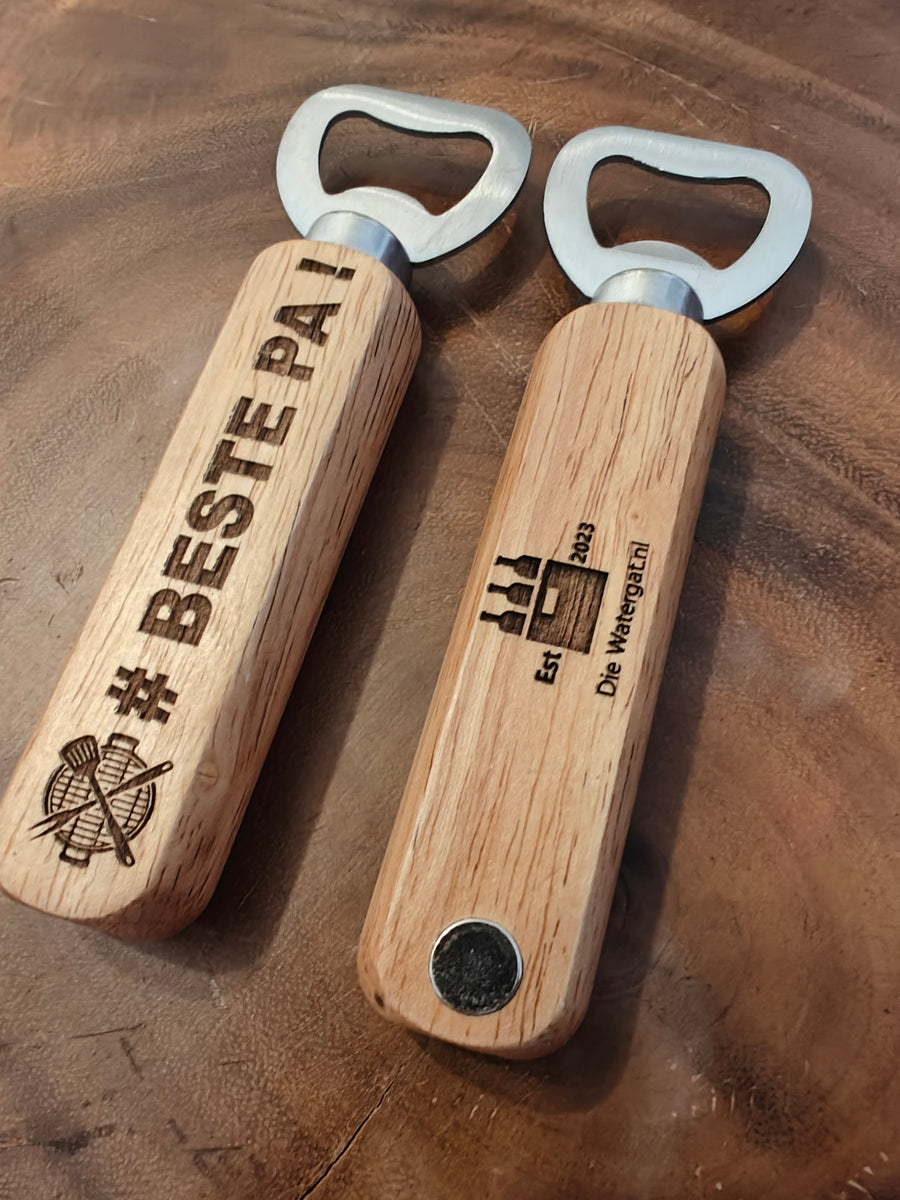 Magnetic "Beste Pa" Bottle Opener – Afrikaans Gift for Dad