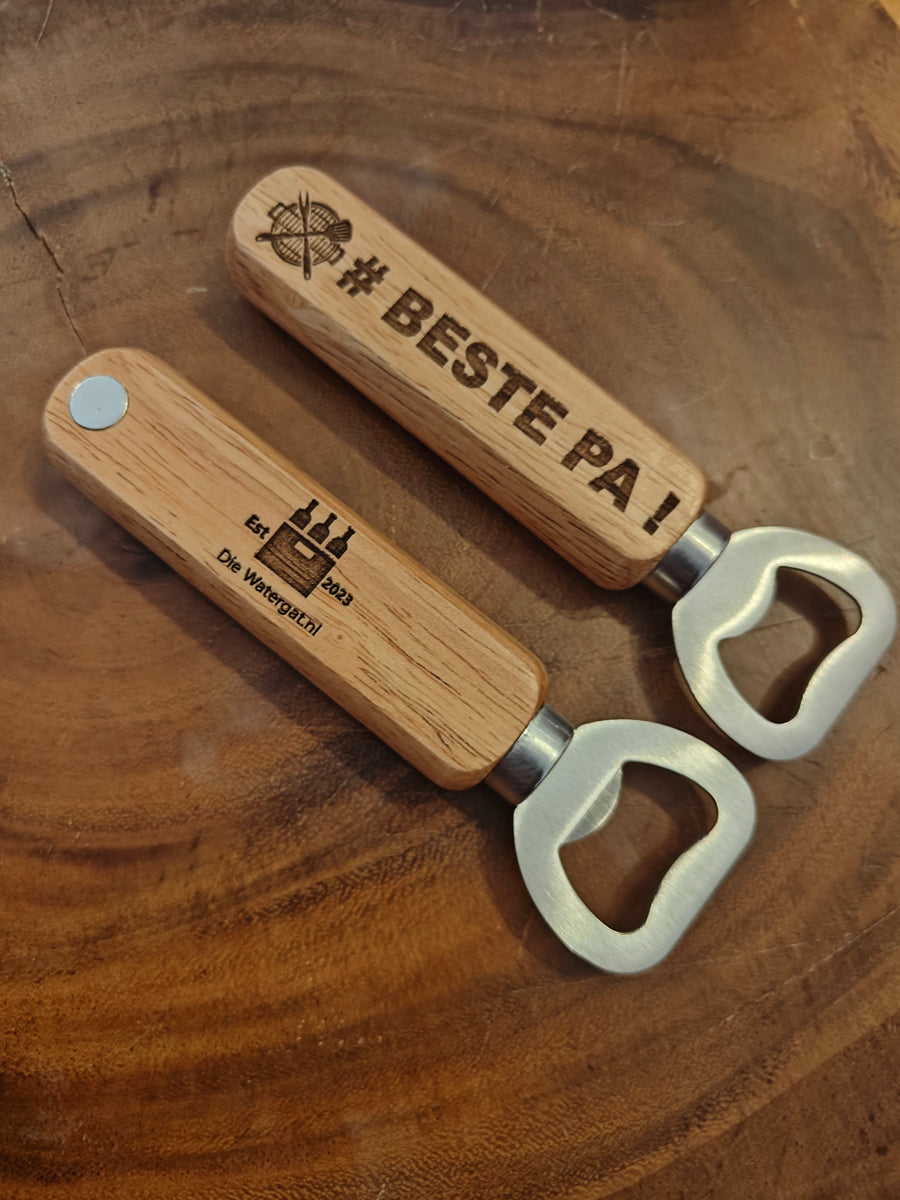 Magnetic "Beste Pa" Bottle Opener – Afrikaans Gift for Dad