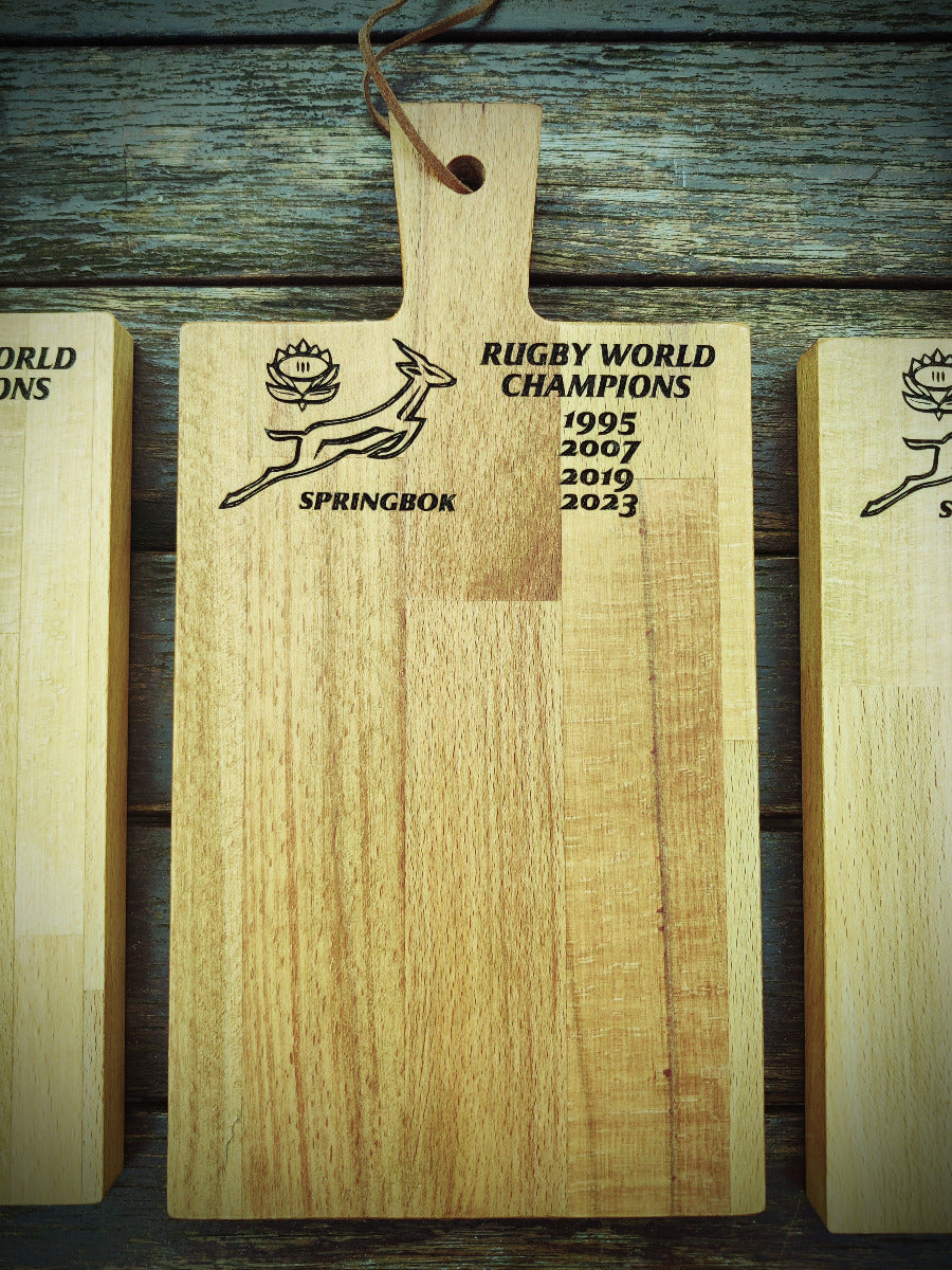 Serving Tray - Springbok Rugby World Champions square shape.