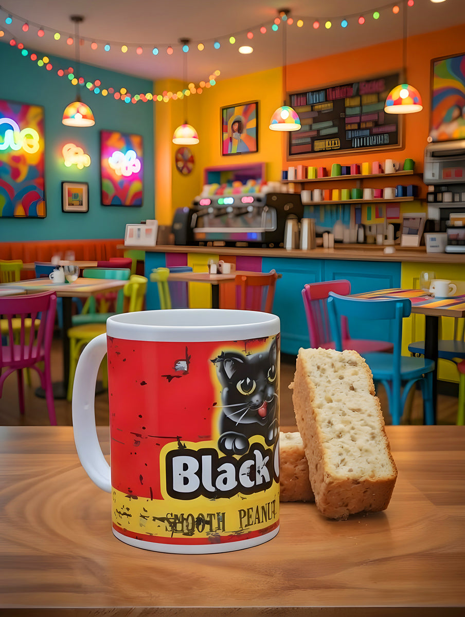 Black Cat Peanut Butter Coffee Mug