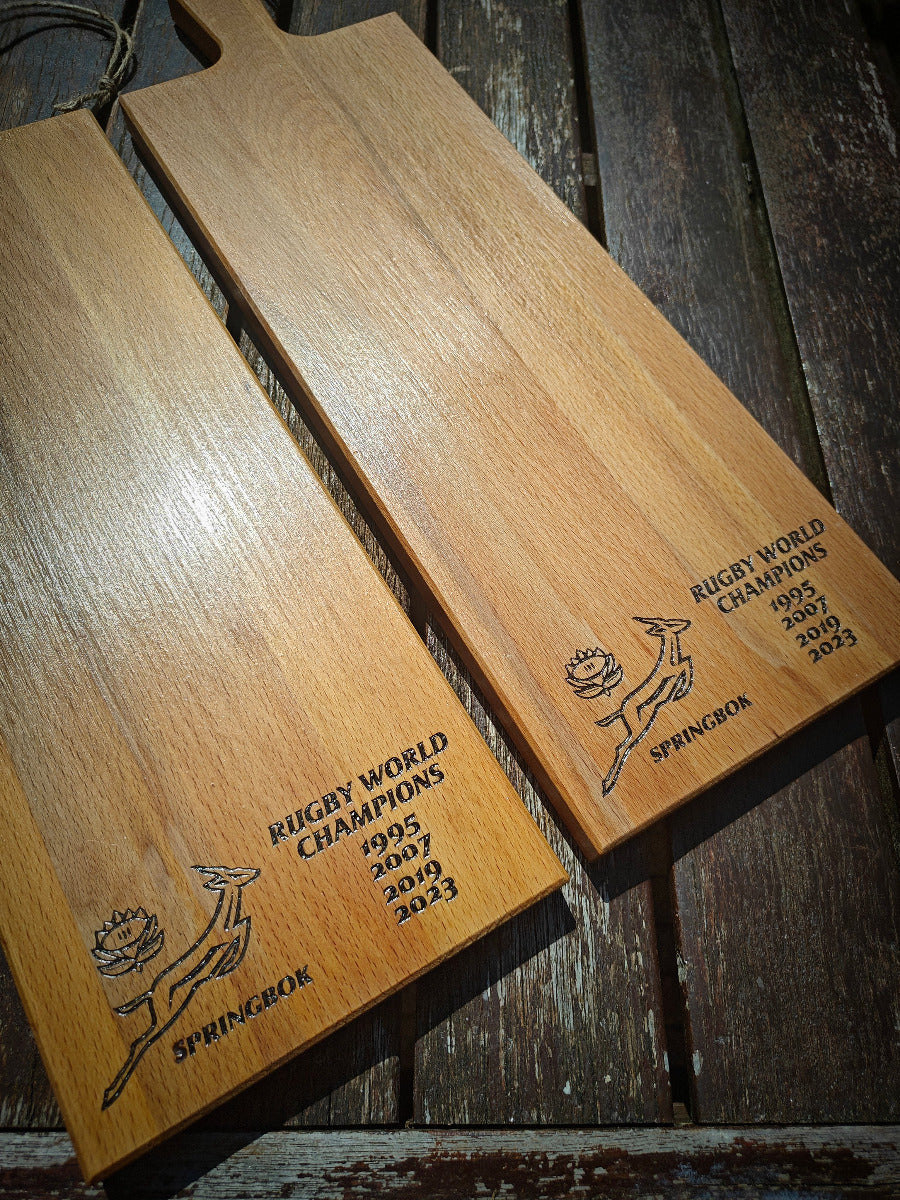 Snack Board - "Rugby World Champions" and Springbok Logo