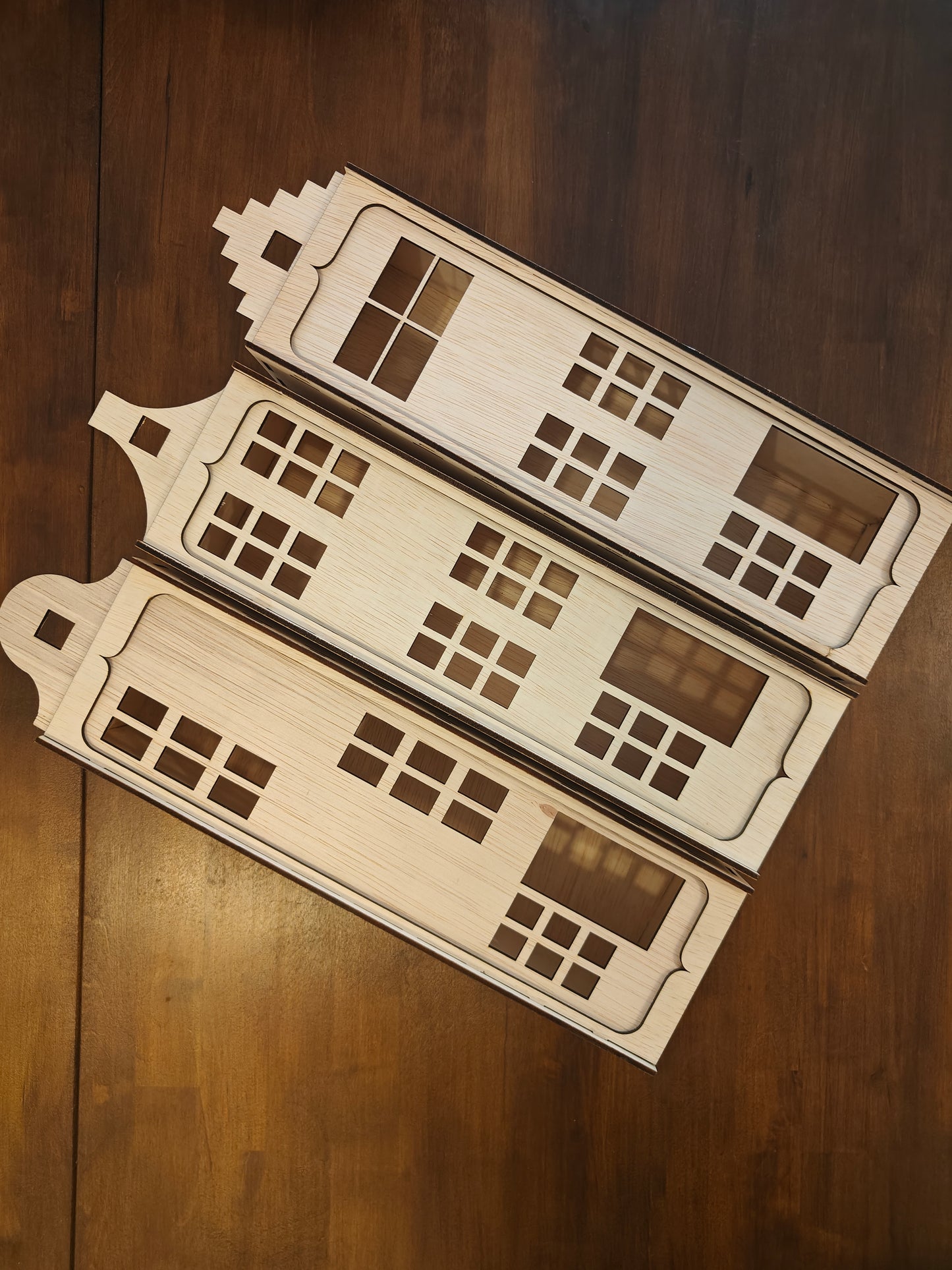 Dutch Facade Wooden Wine Box | Unique Real Estate Gift