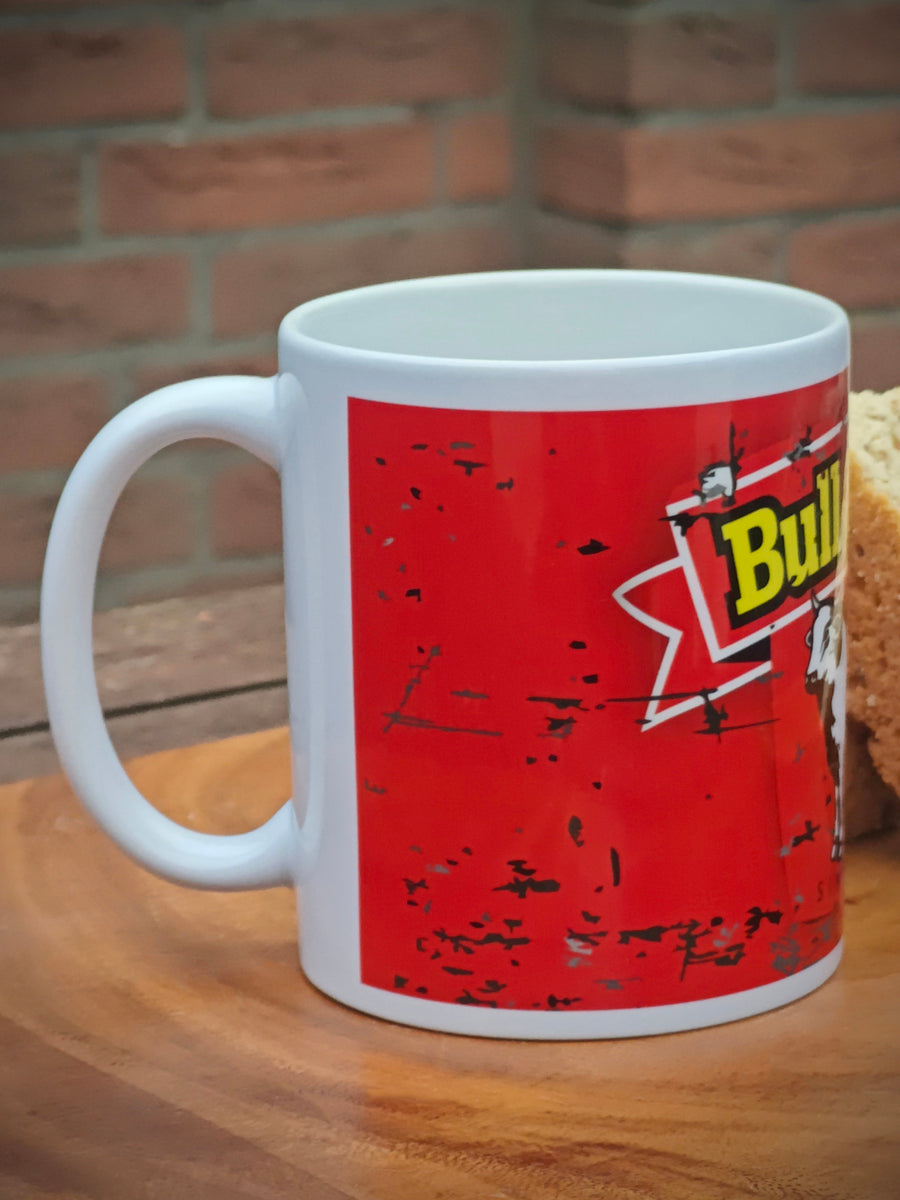 bull brand coffee mug