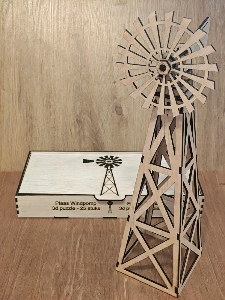 farm windmill , box, 3d puzzle , diewatergat.nl,