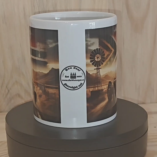 proudly south african tractor mug