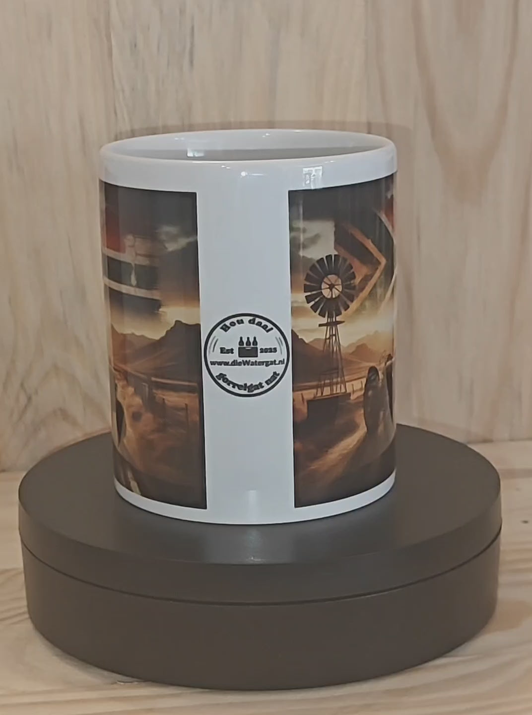 proudly south african tractor mug