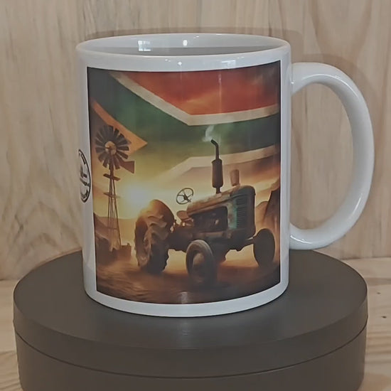 blue green tractor mug south africa