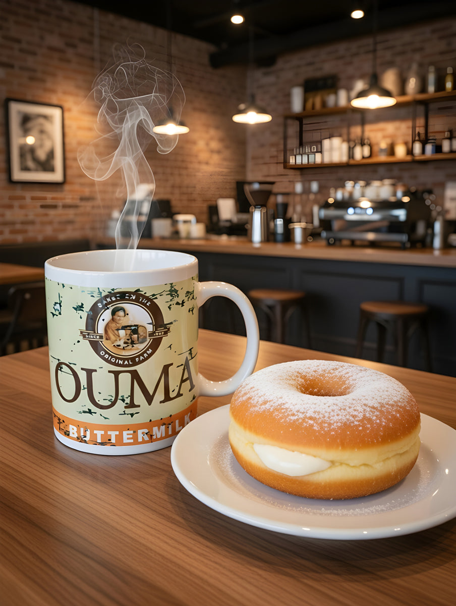 Ouma Rusk Coffee Mug – Fun South African Mug for Rusk Lovers