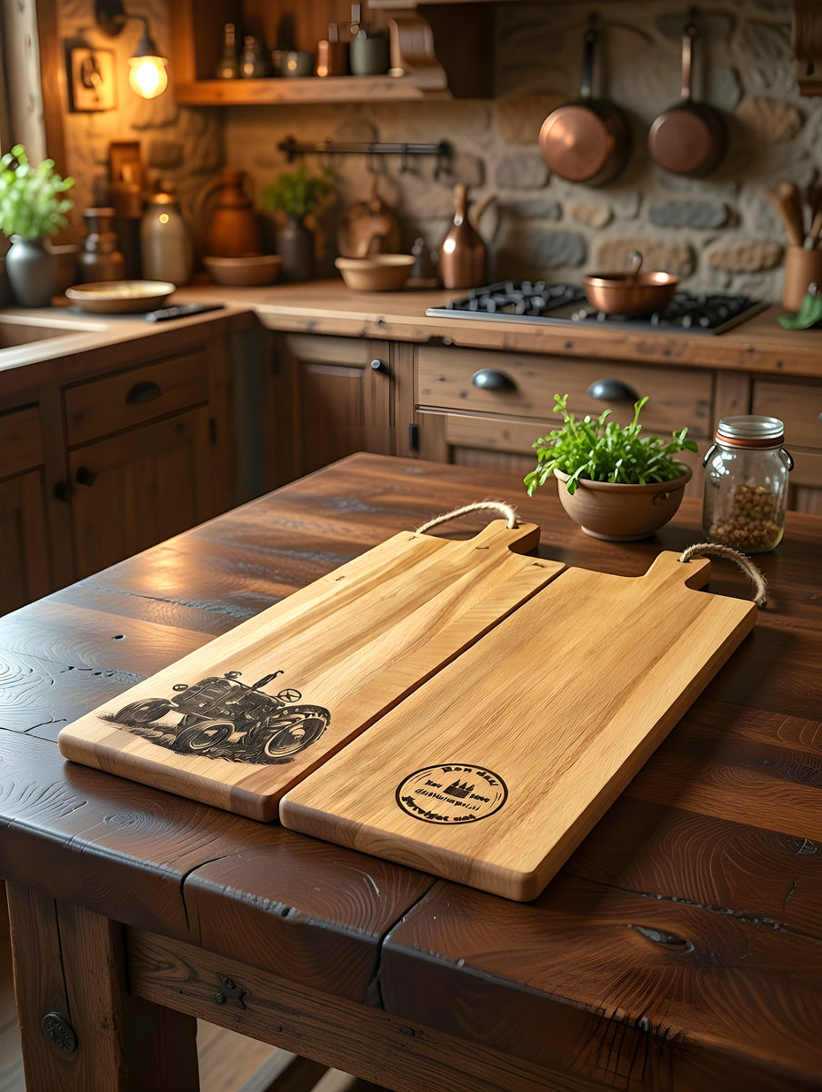 Handcrafted Braai Snack Plate – Tractor '15' & Ant Design