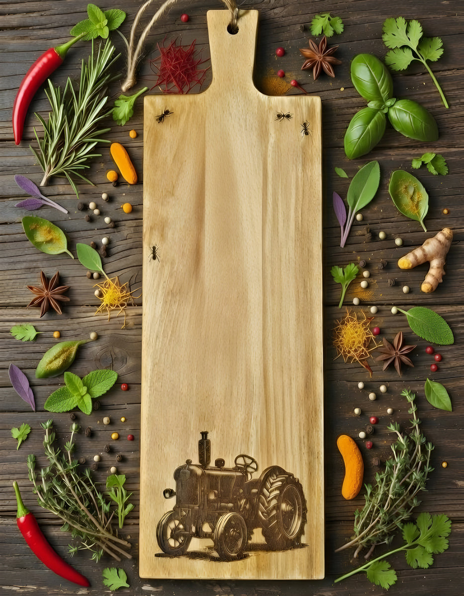 Tractor "57" Wooden Snack Plate