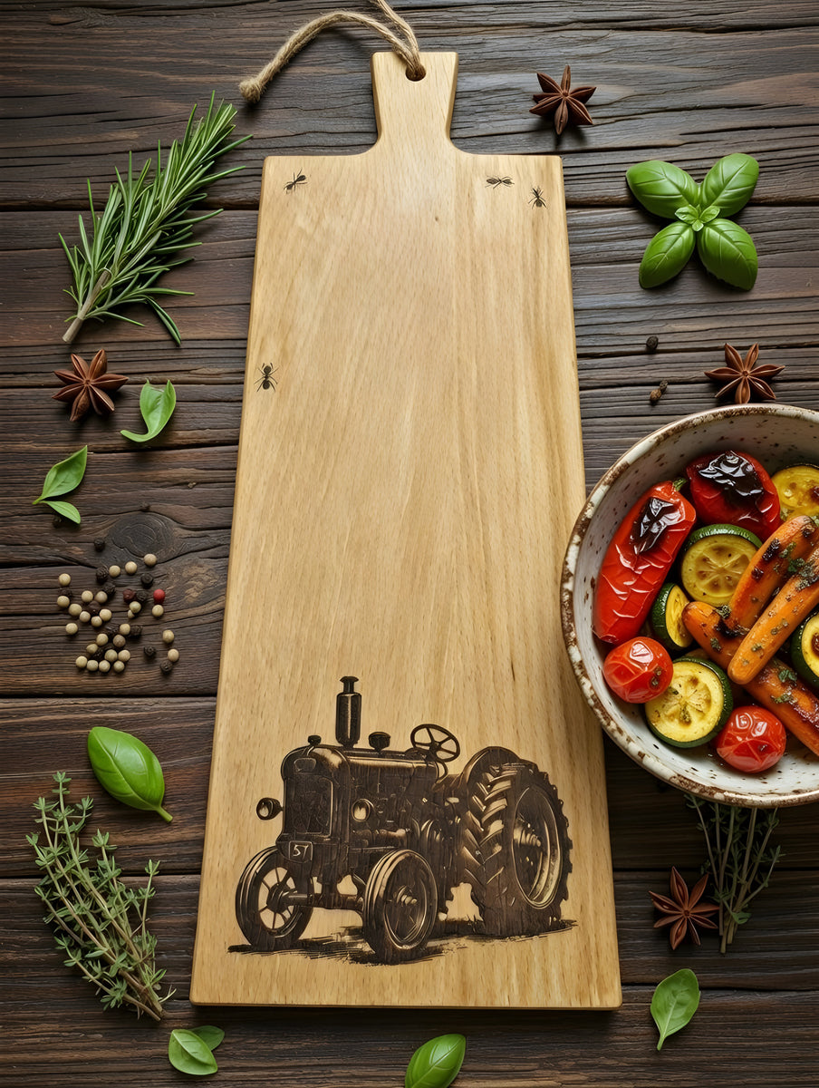 Tractor "57" Wooden Snack Plate