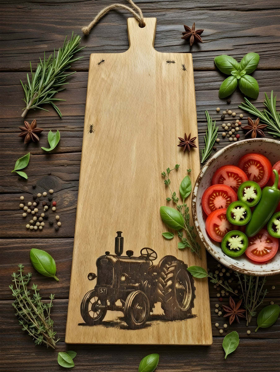 Tractor "57" Wooden Snack Plate