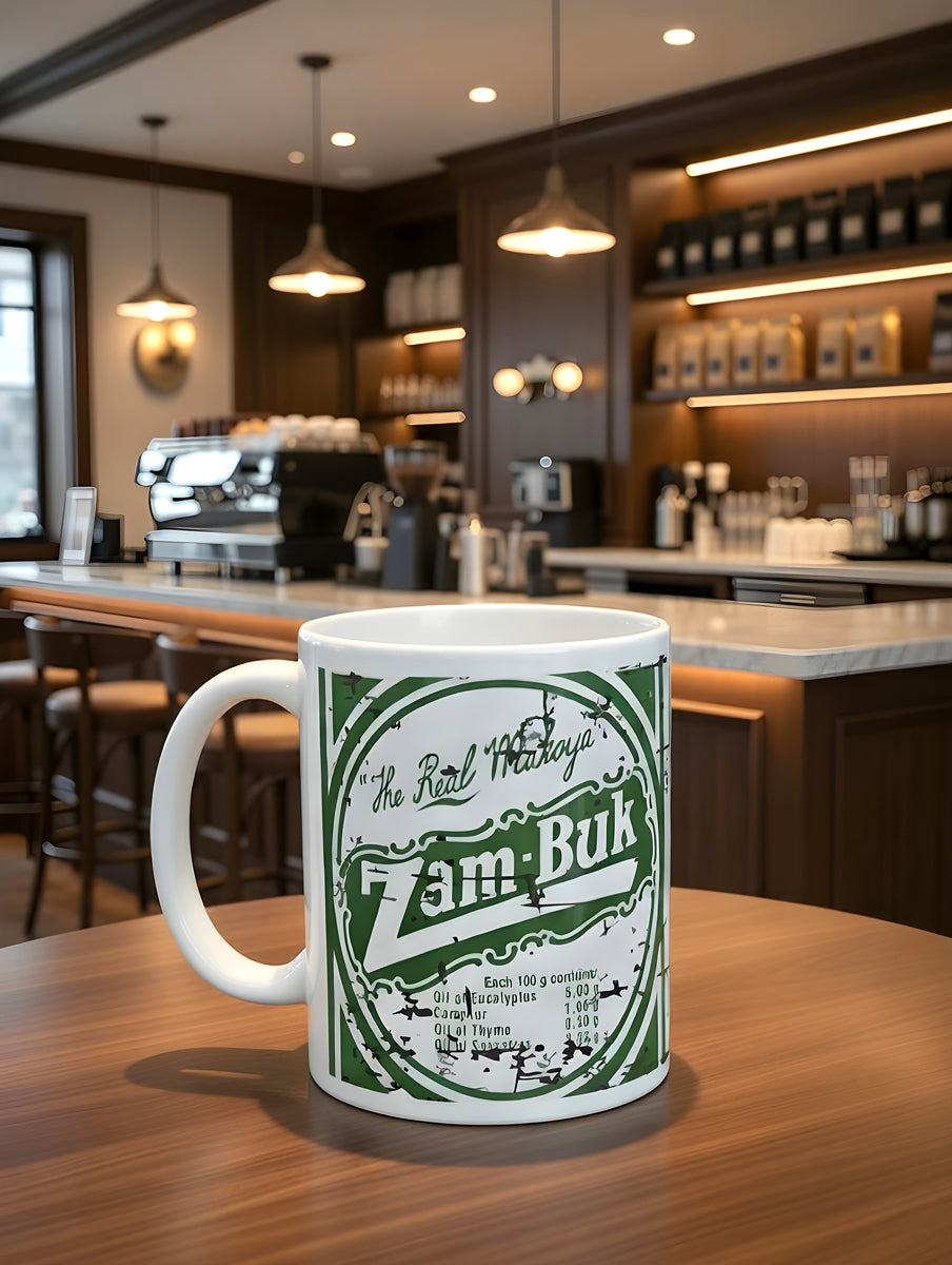 Zam-Buk Ointment Mug – Funny South African Coffee Cup Nostalgic Gift
