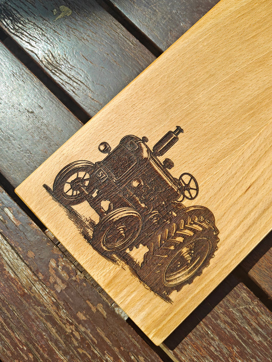 Tractor "57" Wooden Snack Plate