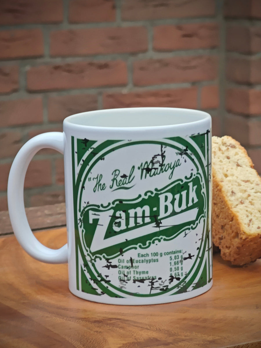 Nostalgic South African Mug – Zam-Buk Design Coffee Cup